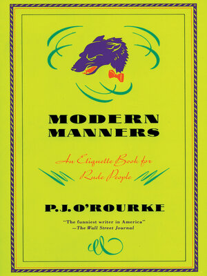 cover image of Modern Manners